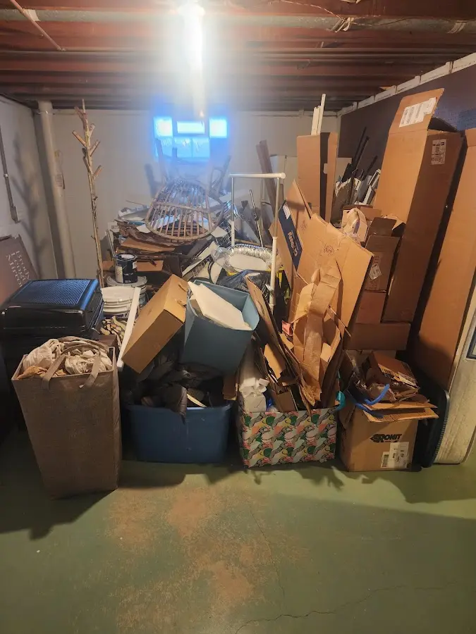 Roll-off dumpster container at job site for Construction Dumpster Rental in Penn Hills